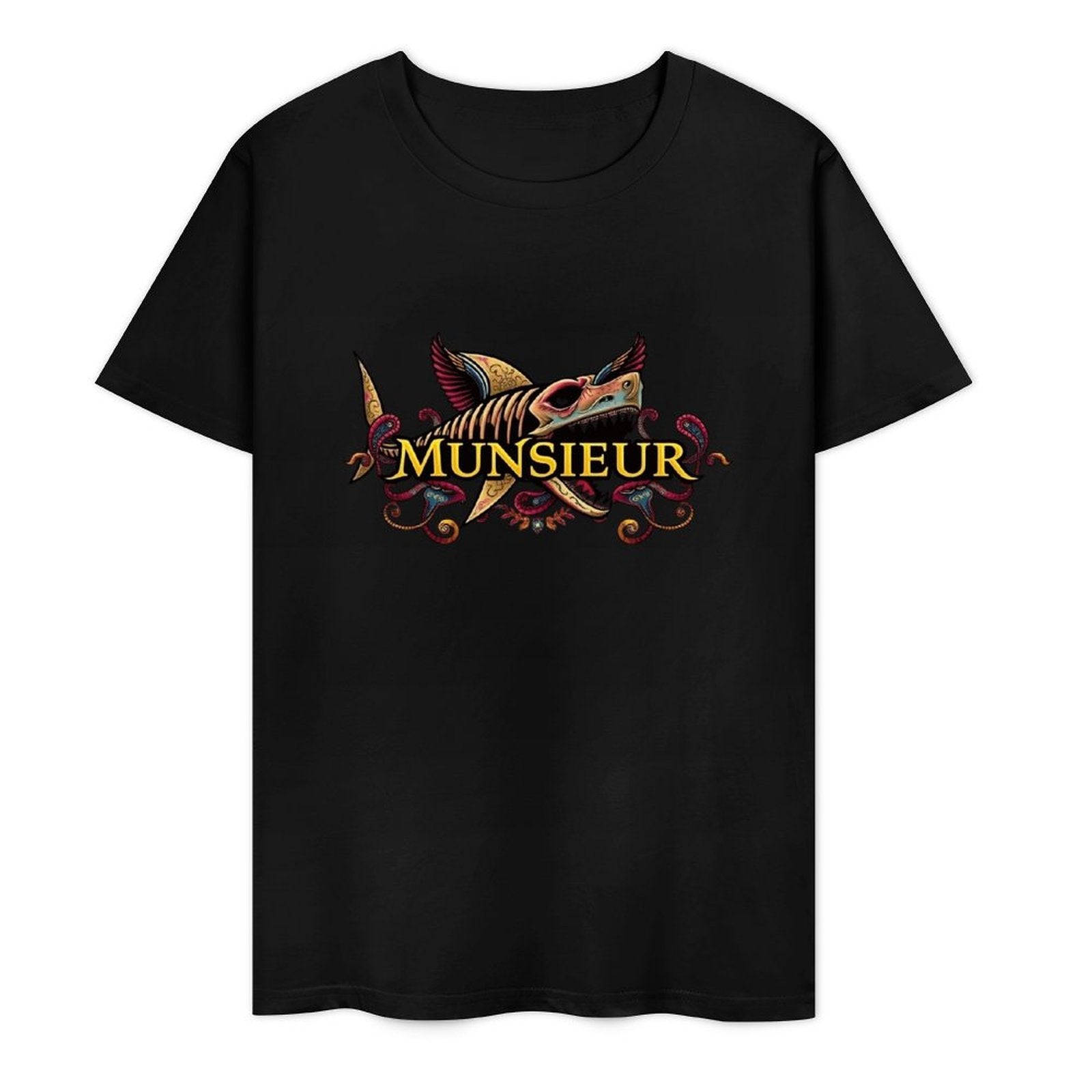 Men's Set Cotton Tee Design "Street Shark" by MUNSIEUR