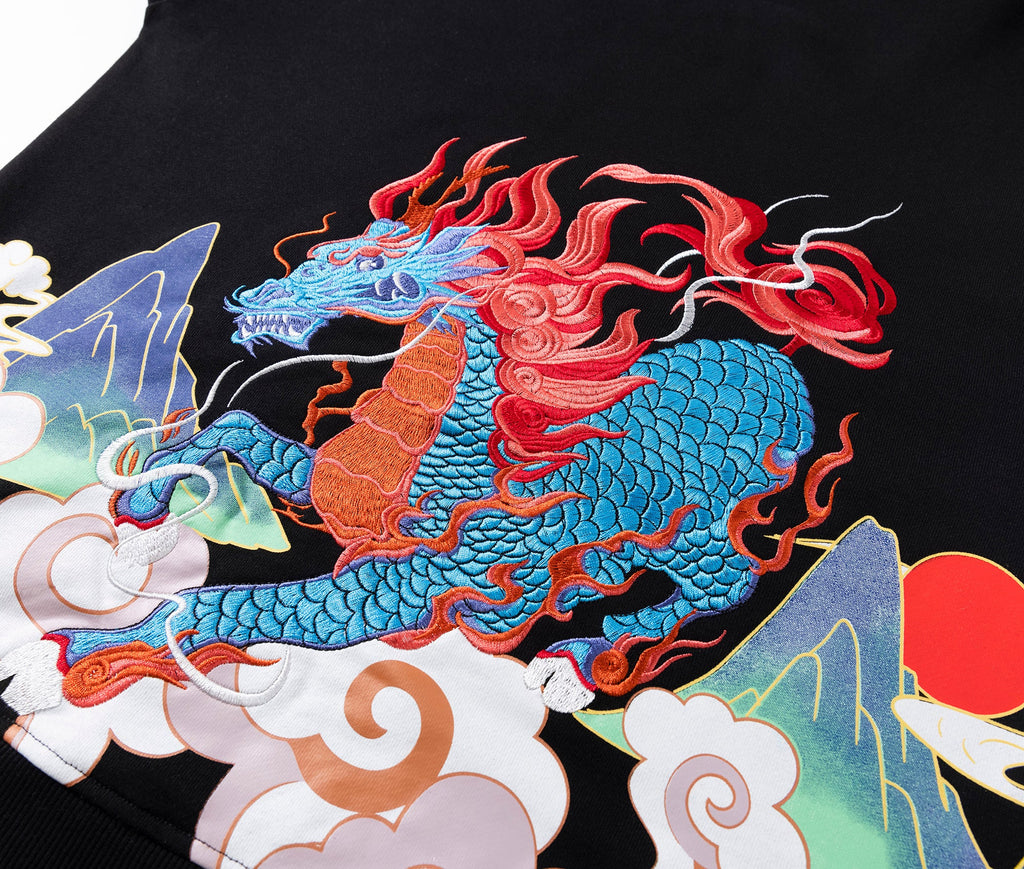 KH9240 Demon Horse Embroidery Hoodie