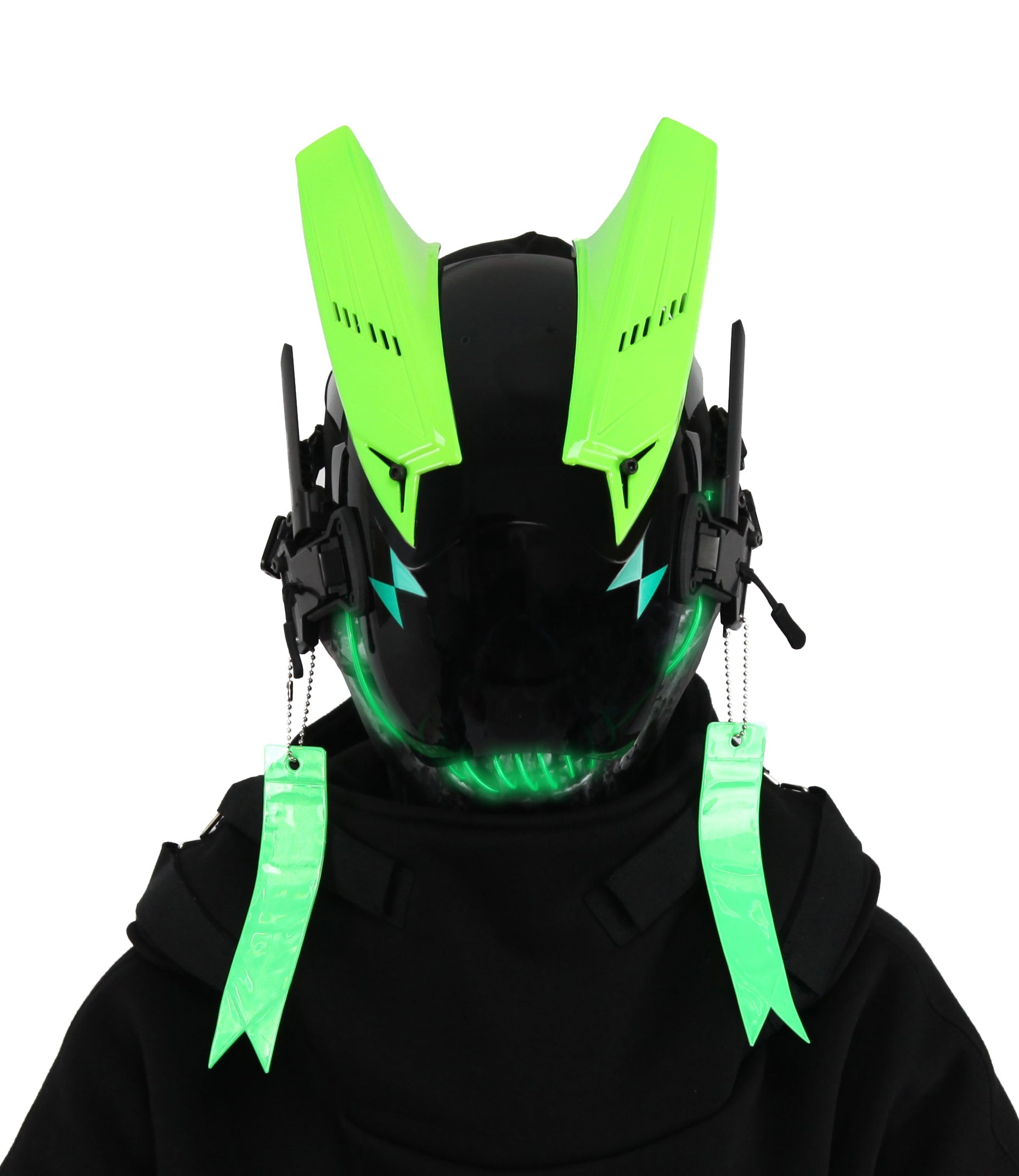 Green Skeleton Tech Mask