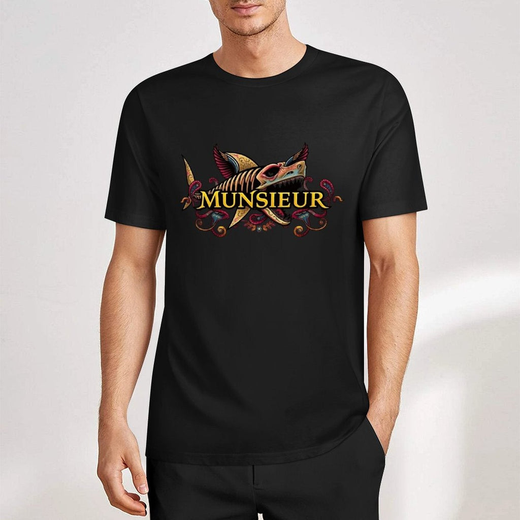 Men's Set Cotton Tee Design "Street Shark" by MUNSIEUR