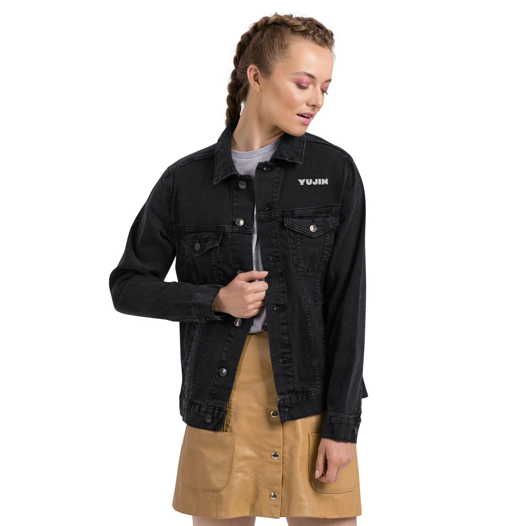 Never Give Up Denim Jacket