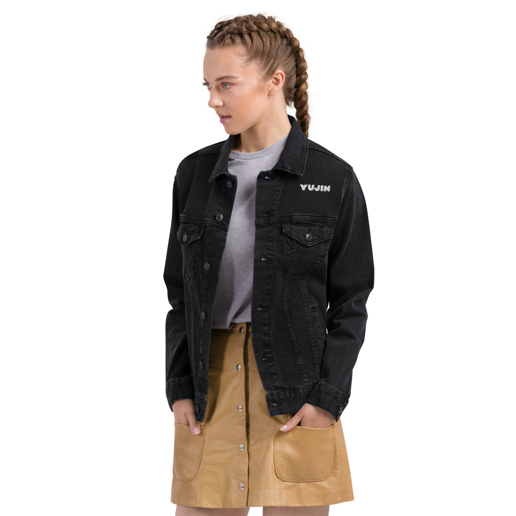 Never Give Up Denim Jacket